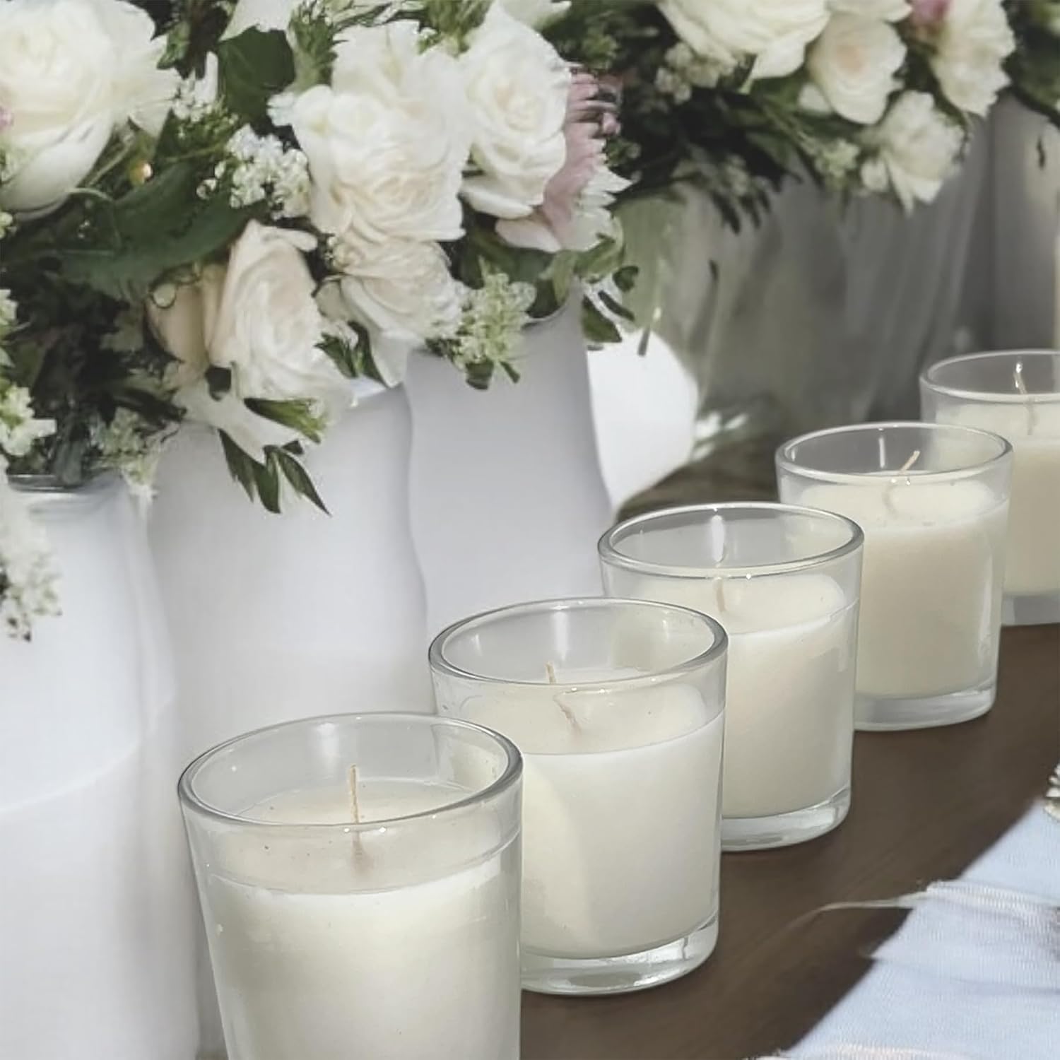 Stonebriar 24 Pack Glass Votive Candles – photo 4
