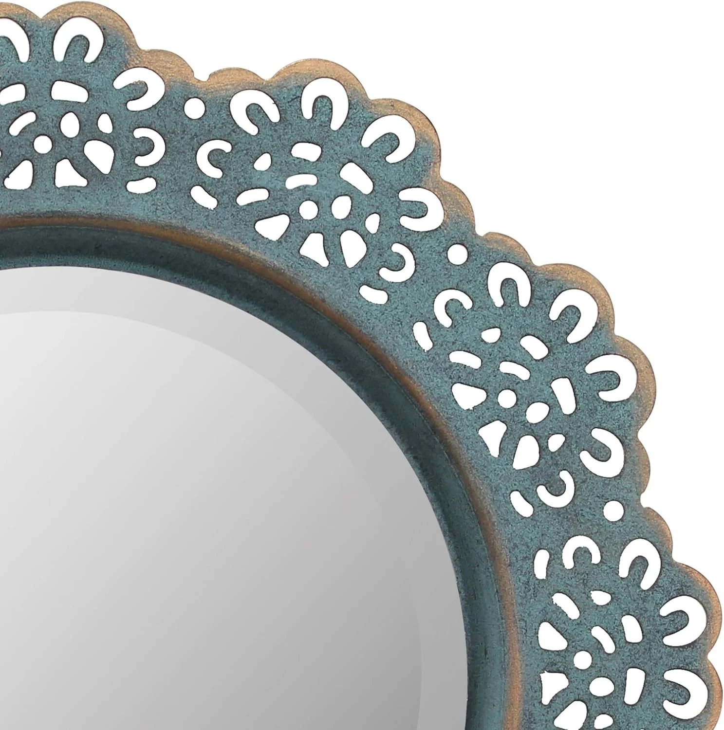 Stonebriar Round Metal Lace Wall Mirror – photo 3