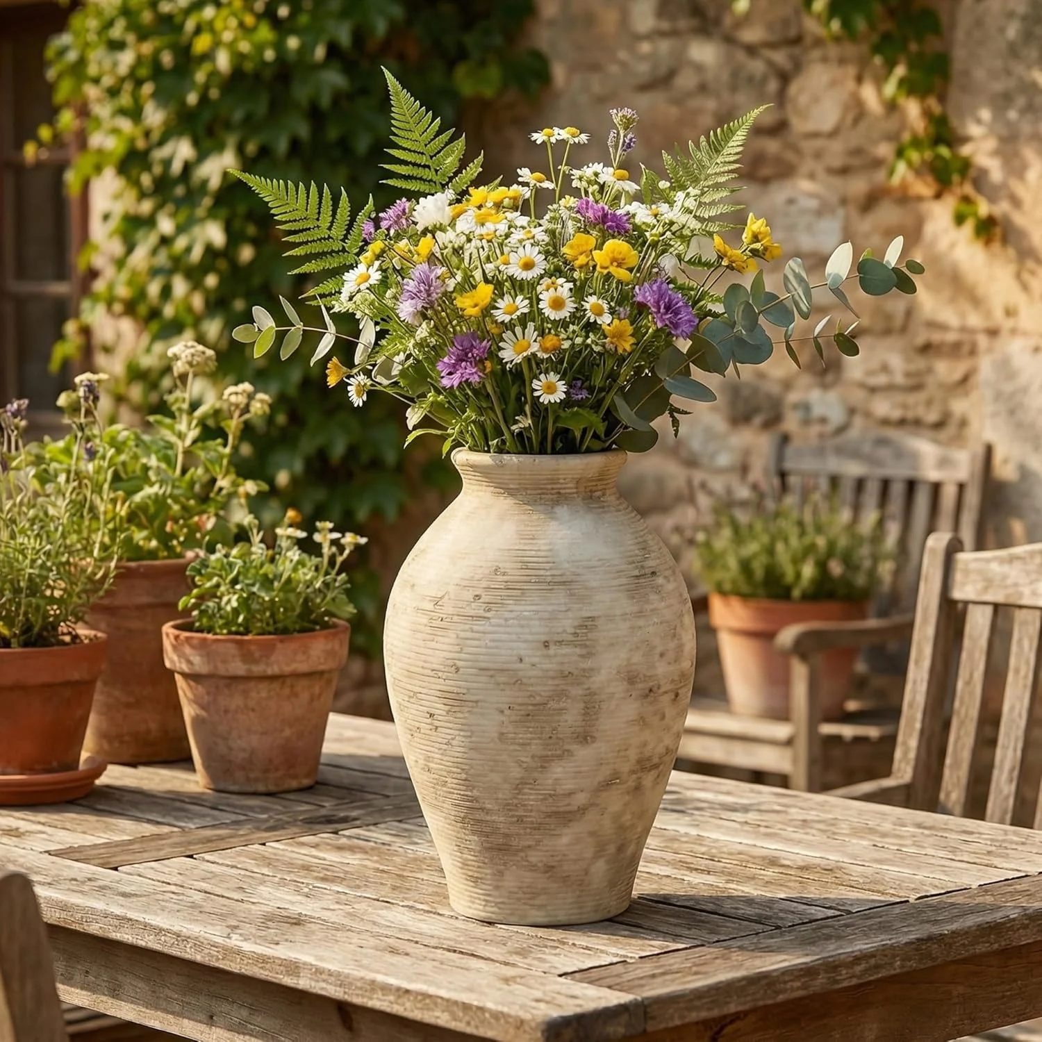 YSNN Vintage Ceramic Flower Vase – photo 6